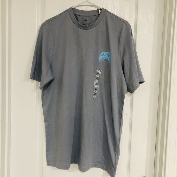 Adidas Men's Video Game Controller Graphic T-Shirt Short Sleeve Halo Gray Large - Picture 1 of 7